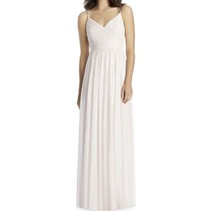 NWT Jenny Packham Bridesmaids blush pink rhinestone strap chiffon dress JP1022